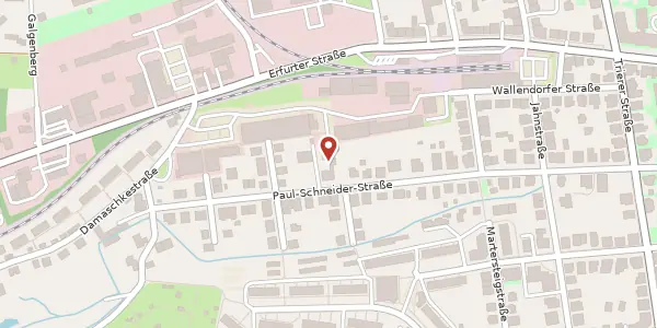 Karte der Umgebung von Paul-Schneider-Straße 50 a, 99425 Weimar