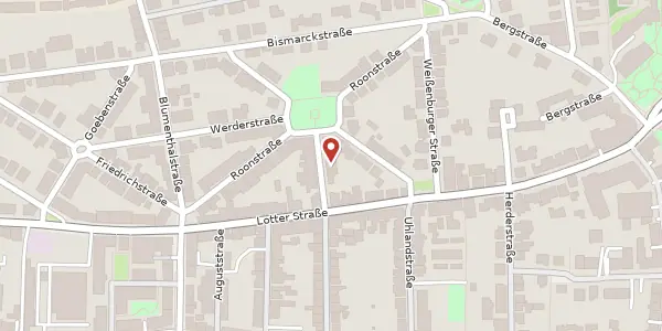 Karte der Umgebung von Voigts-Rhetz-Str. 6, 49076 Osnabrück