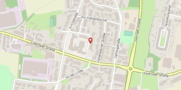Karte der Umgebung von Am Katzenbuckel 45, 44628 Herne