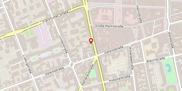 Karte der Umgebung von Kaiserstr. 28, 63065 Offenbach