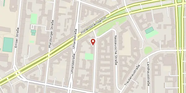 Karte der Umgebung von Holsteinische Straße 31, 10717 Berlin
