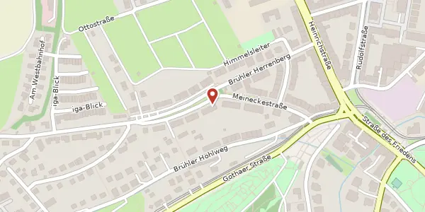 Karte der Umgebung von Meineckestraße 14, 99092 Erfurt