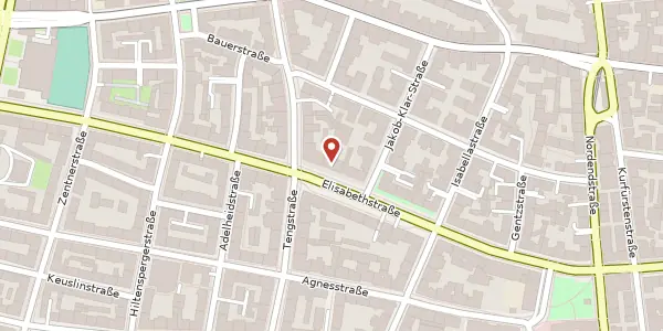 Karte der Umgebung von Elisabethstr. 28, 80796 München