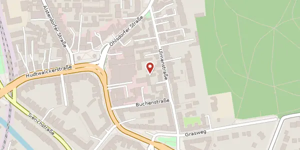 Karte der Umgebung von Ulmenstr. 23 A, 22299 Hamburg