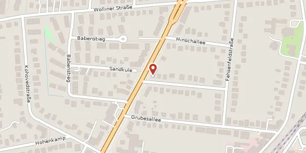 Karte der Umgebung von Lasbeker Straße 16, 22143 Hamburg
