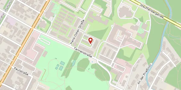 Karte der Umgebung von Tannenstraße 24 f, 01099 Dresden