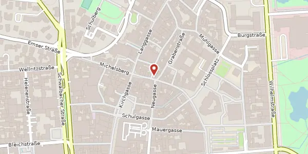 Karte der Umgebung von Marktstr. 21, 65183 Wiesbaden