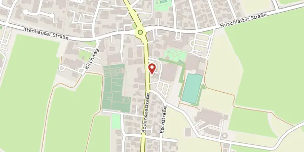 Karte der Umgebung von Bodenseestraße 11, 88048 Friedrichshafen