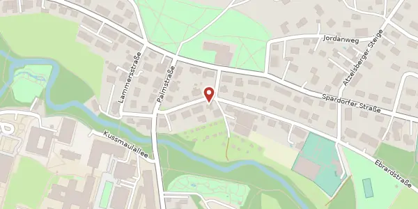 Karte der Umgebung von Ebrardstr. 12, 91054 Erlangen