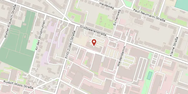 Karte der Umgebung von Großbeerenstraße 109, 14482 Potsdam