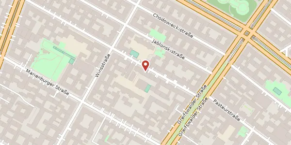 Karte der Umgebung von Christburger Straße 15, 10405 Berlin