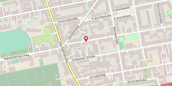 Karte der Umgebung von Delbrückstraße 37, 12051 Berlin