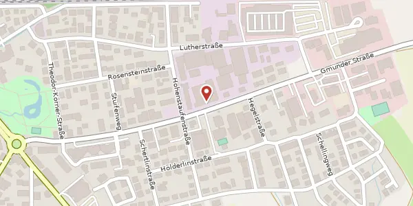 Karte der Umgebung von Gmünder Straße 65, 73614 Schorndorf