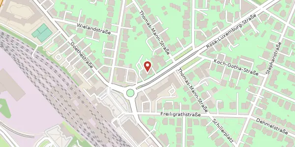 Karte der Umgebung von Rosa-Luxemburg-Straße 25/26, 18055 Rostock