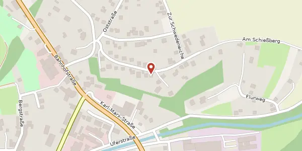 Karte der Umgebung von Ludwig-Jahn-Straße 12, 07570 Weida