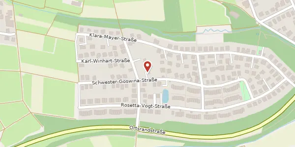 Karte der Umgebung von Schwester-Goswina-Str. 35, 55294 Bodenheim