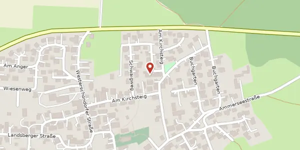 Karte der Umgebung von Schwaigweg 20, 86928 Hofstetten