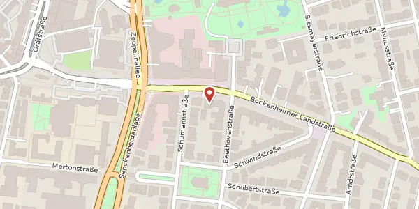 Karte der Umgebung von Bockenheimer Landstr. 107, 60325 Frankfurt