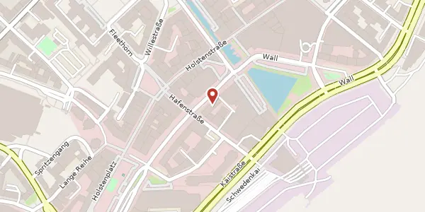 Karte der Umgebung von Andreas-Gayk-Straße 7 - 11, 24103 Kiel
