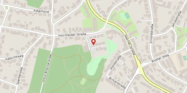 Karte der Umgebung von Hochfelder Str. 5, 45478 Mülheim an der Ruhr