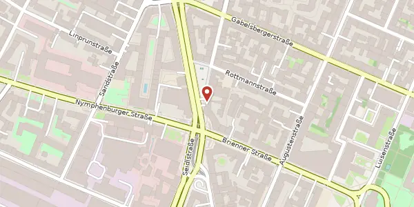 Karte der Umgebung von Schleißheimer Str. 4, 80333 München