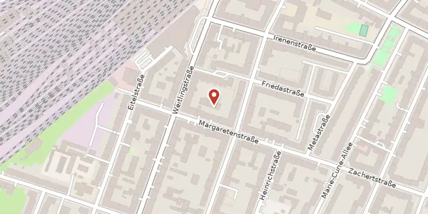 Karte der Umgebung von Margaretenstraße 24 a, 10317 Berlin