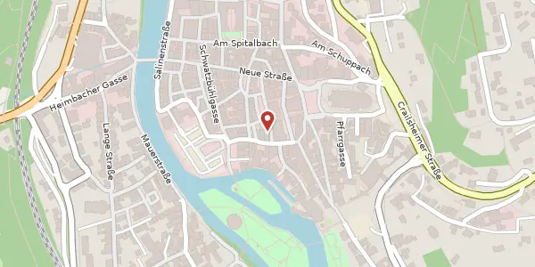 Karte der Umgebung von Sparkassenplatz 8, 74523 Schwäbisch Hall