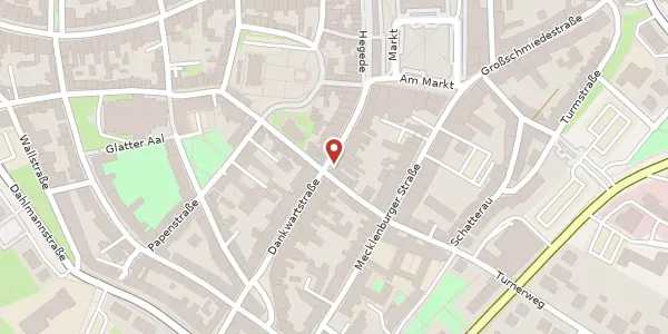 Karte der Umgebung von Dankwartstraße 22, 23966 Wismar