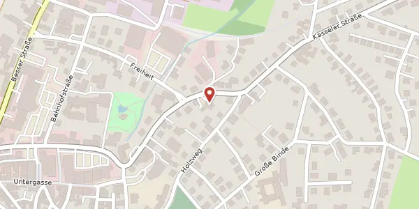 Karte der Umgebung von Kasseler Straße 32, 34281 Gudensberg
