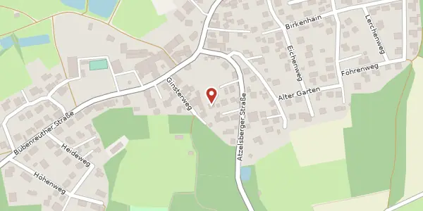 Karte der Umgebung von Atzelsberger Str. 14 b, 91094 Langensendelbach
