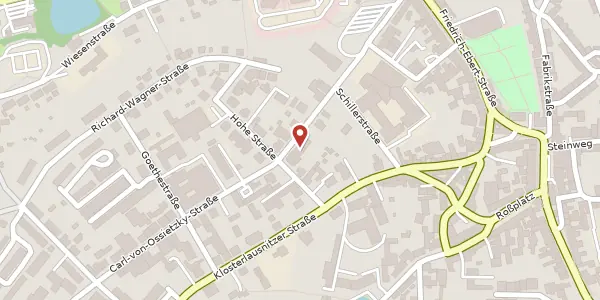 Karte der Umgebung von Walter-Rathenau-Straße 15, 07607 Eisenberg