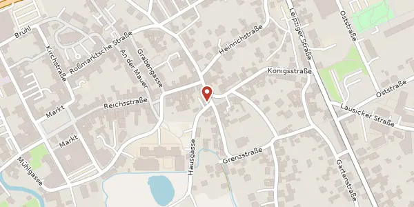 Karte der Umgebung von Hausgasse 2, 04552 Borna