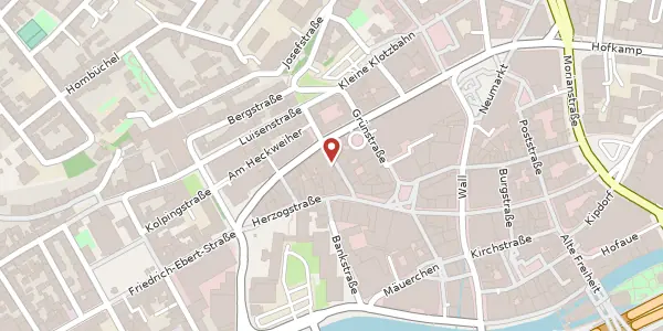 Karte der Umgebung von Erholungstr. 14, 42103 Wuppertal