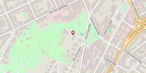 Karte der Umgebung von Mörikestraße 12A, 70178 Stuttgart