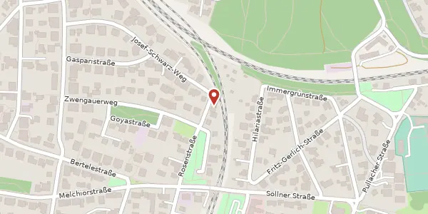 Karte der Umgebung von Rosenstr. 12 a, 82049 Großhesselohe