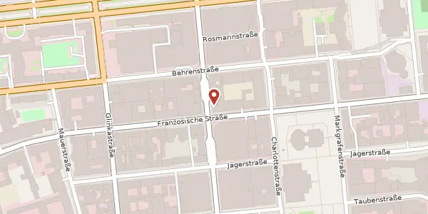 Karte der Umgebung von Friedrichstraße 79, 10117 Berlin