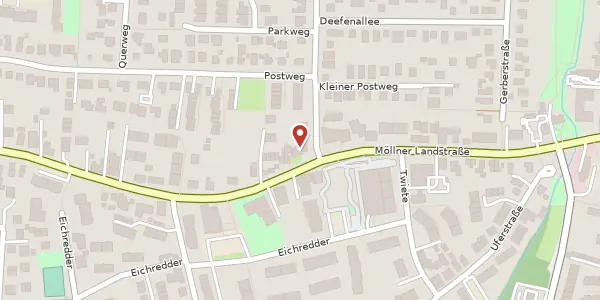 Karte der Umgebung von Möllner Landstraße 51, 22113 Oststeinbek