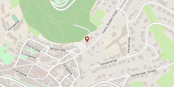 Karte der Umgebung von Hans-Staden-Allee 5, 34576 Homberg (Efze)