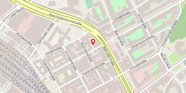 Karte der Umgebung von Leonhardtstraße 2, 30175 Hannover
