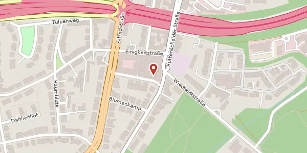 Karte der Umgebung von Am Alfredusbad 2, 45133 Essen