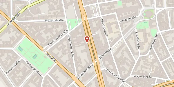 Karte der Umgebung von Hohenstaufenring 39, 50674 Köln