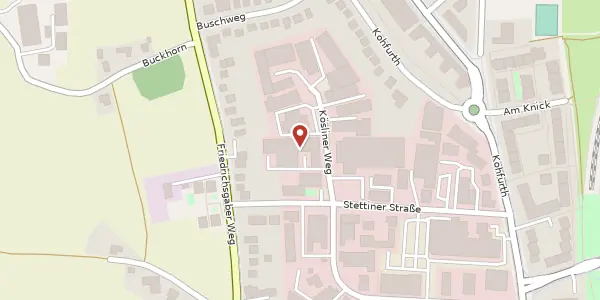 Karte der Umgebung von Kösliner Weg 19, 22850 Norderstedt