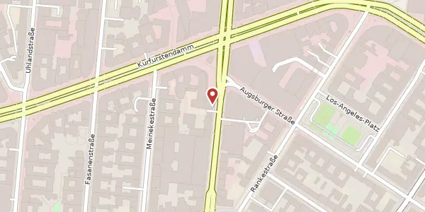 Karte der Umgebung von Joachimsthaler Straße 12, 10719 Berlin