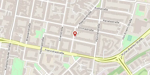 Karte der Umgebung von Reginenstr. 6, 45130 Essen