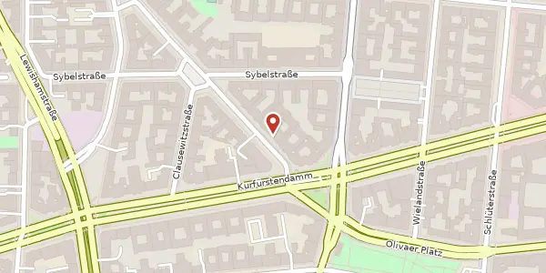 Karte der Umgebung von Giesebrechtstraße 11, 10629 Berlin