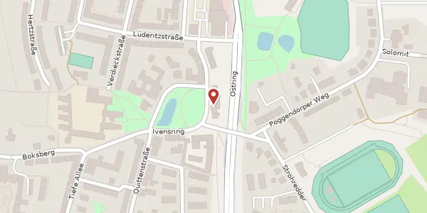 Karte der Umgebung von Ivensring 19, 24149 Kiel