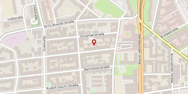 Karte der Umgebung von Streiberstr. 18, 06110 Halle (Saale)