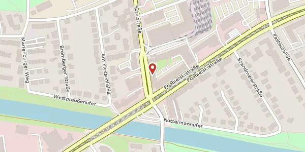 Karte der Umgebung von Sutelstraße 2, 30659 Hannover