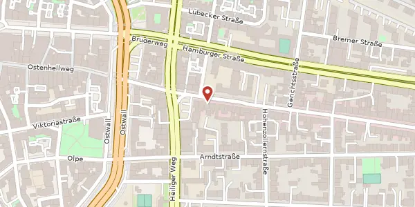 Karte der Umgebung von Kaiserstr. 17 a, 44135 Dortmund
