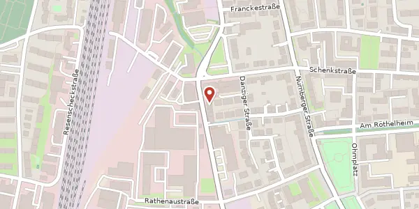 Karte der Umgebung von Karl-Zucker-Str. 1a, 91052 Erlangen